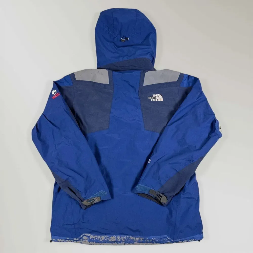 Vintage North Face Mens Summit Series Gore-Tex Jacket Blue Hooded Shell Size Lrg